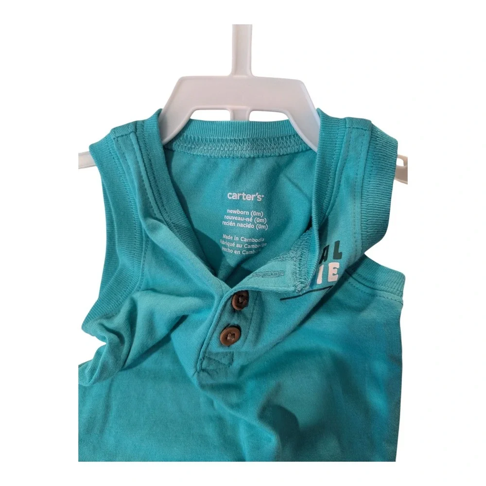 BBC-1 Carter's Newborn 3 piece Bodysuit & Shorts‎ 0m - Multicolor